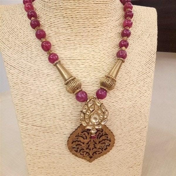 Kundan Pendant Mala-1