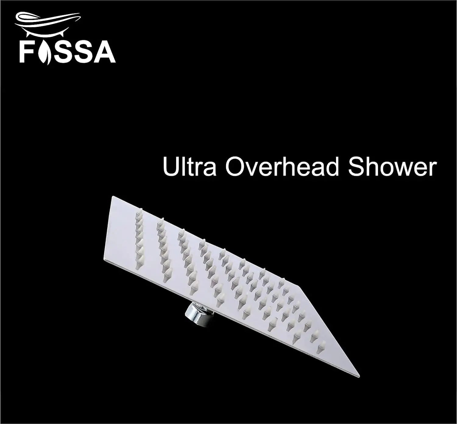 Fossa 4X4 Inch Rain Shower - Fossa Square High Pressure Shower Head Made of 304 Stainless Steel (Chrome Finish)-1